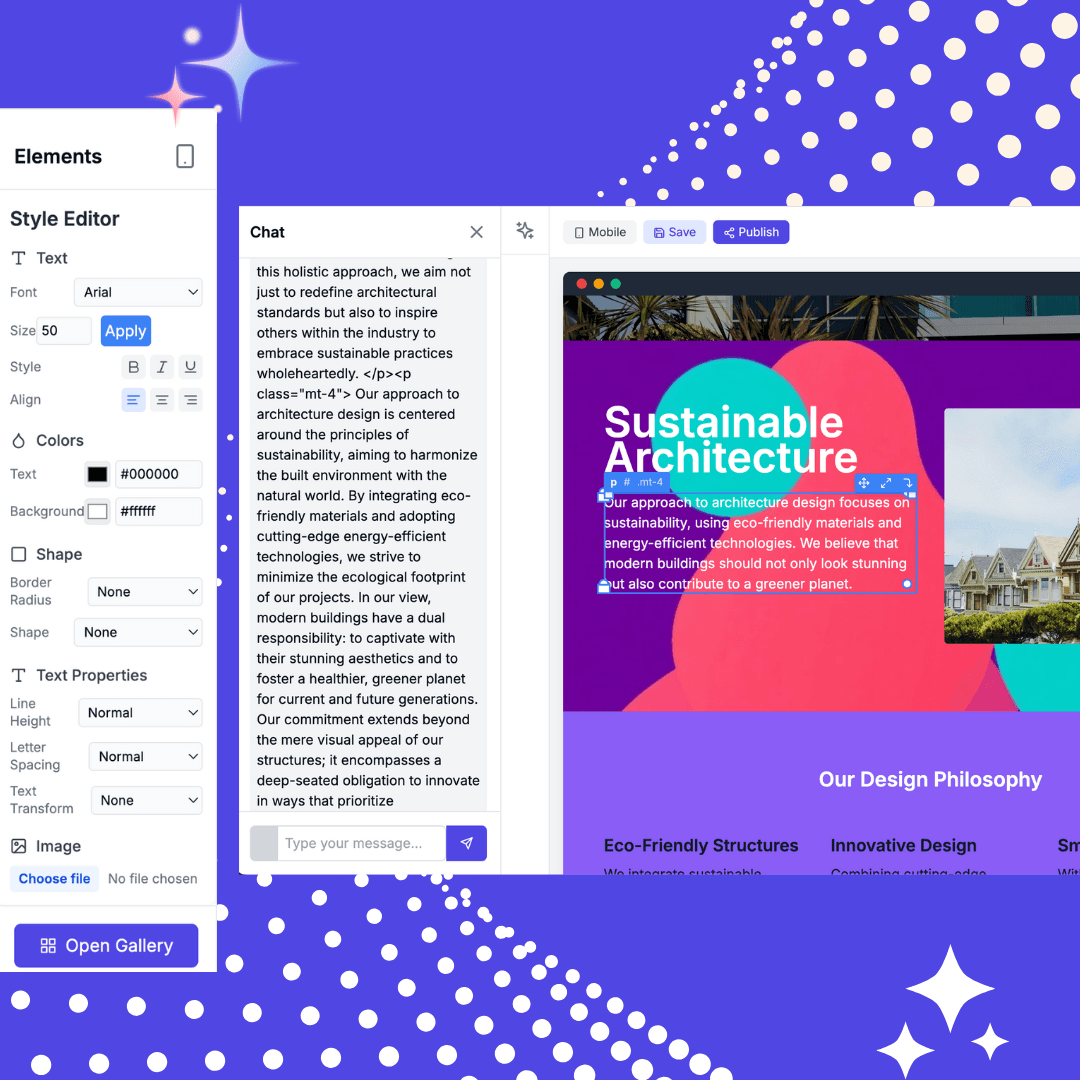 🔧 create landing page with Ai 
